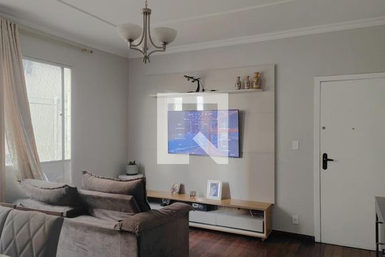 Sala de apartamento à venda com 3 quartos, 94m² em Havaí, Belo Horizonte