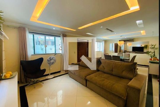 Sala de casa de condomínio para alugar com 4 quartos, 288m² em Recreio dos Bandeirantes, Rio de Janeiro