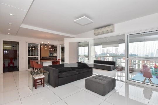 Sala de apartamento à venda com 3 quartos, 200m² em Vila Andrade, São Paulo