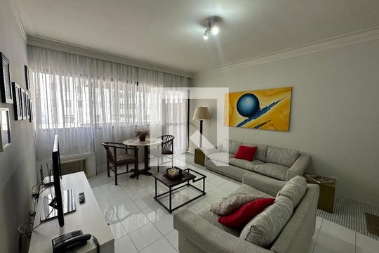 Sala de apartamento à venda com 1 quarto, 65m² em Alphaville Industrial, Barueri