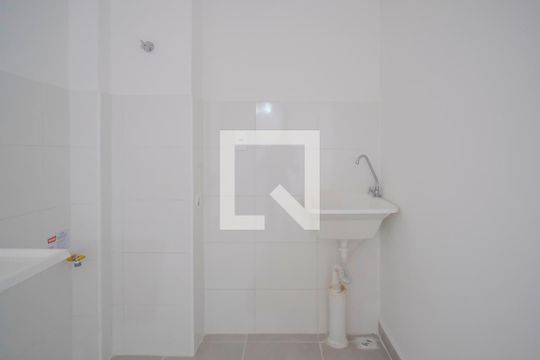 Área de serviço de apartamento à venda com 2 quartos, 38m² em Vila Palmares, Santo André