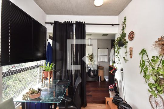 Banheiro da Suíte de apartamento para alugar com 1 quarto, 70m² em Panamby, São Paulo