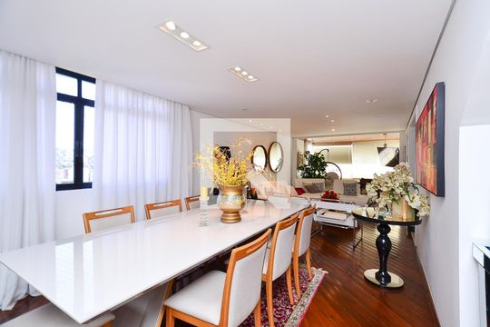 Sala  de apartamento à venda com 4 quartos, 328m² em Savassi, Belo Horizonte