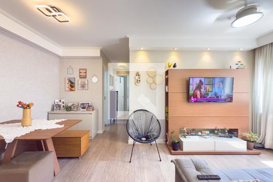 Sala de apartamento à venda com 2 quartos, 55m² em Jardim Santa Emilia, São Paulo