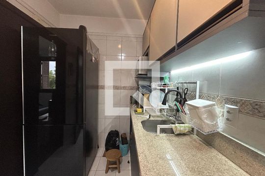 Cozinha e Área de Serviço de apartamento à venda com 1 quarto, 42m² em Vila Rosa, Novo Hamburgo