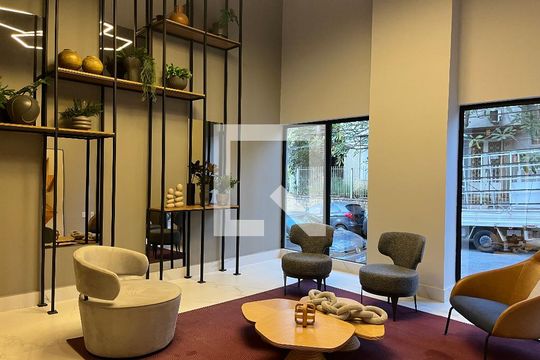 Hall de entrada de kitnet/studio para alugar com 1 quarto, 28m² em Barra Funda, São Paulo