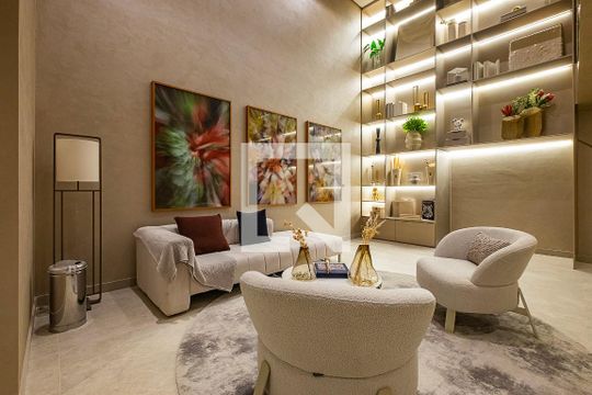 Área comum de kitnet/studio para alugar com 1 quarto, 25m² em Cerqueira César, São Paulo