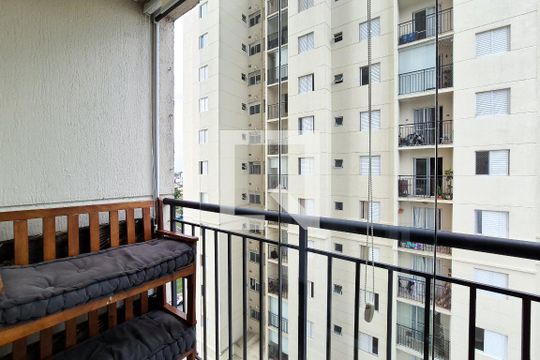 Varanda da Sala de apartamento à venda com 2 quartos, 48m² em Bairro dos Casa, São Bernardo do Campo