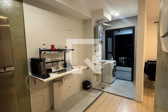Cozinha e Área de Serviço de apartamento à venda com 2 quartos, 42m² em Vila Marina, São Paulo