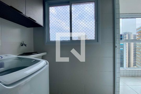 Área de Serviço de apartamento para alugar com 1 quarto, 54m² em Vila Caiçara, Praia Grande