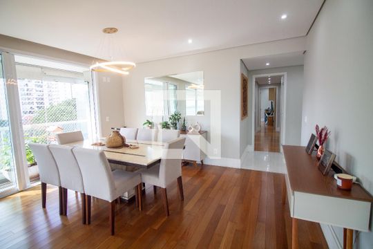 Sala de Jantar de apartamento à venda com 3 quartos, 220m² em Campo Belo, São Paulo