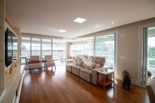 Sala de apartamento à venda com 3 quartos, 220m² em Campo Belo, São Paulo