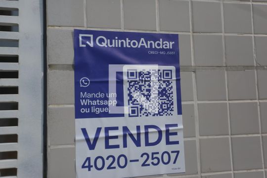 Placa de apartamento à venda com 1 quarto, 40m² em Buritis, Belo Horizonte