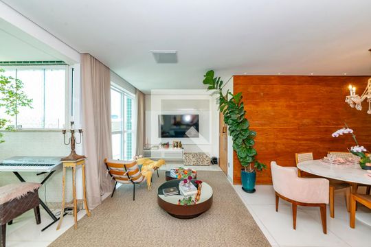 Sala de apartamento à venda com 4 quartos, 140m² em Buritis, Belo Horizonte