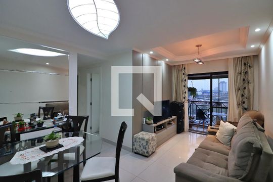 Sala de apartamento à venda com 3 quartos, 78m² em Vila Euclides, São Bernardo do Campo