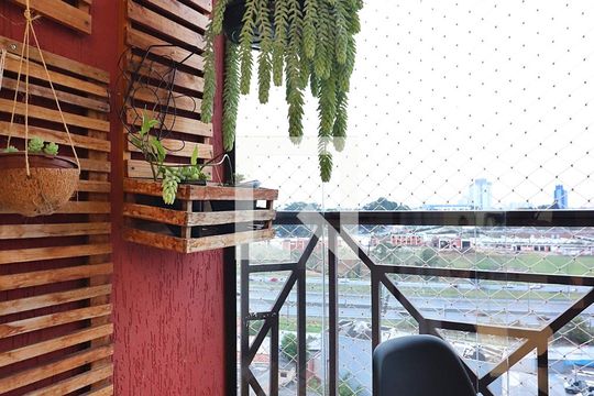 Sala Sacada de apartamento à venda com 3 quartos, 78m² em Vila Euclides, São Bernardo do Campo