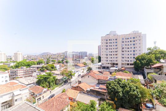 Varanda da Sala vista de apartamento à venda com 3 quartos, 96m² em Todos Os Santos, Rio de Janeiro