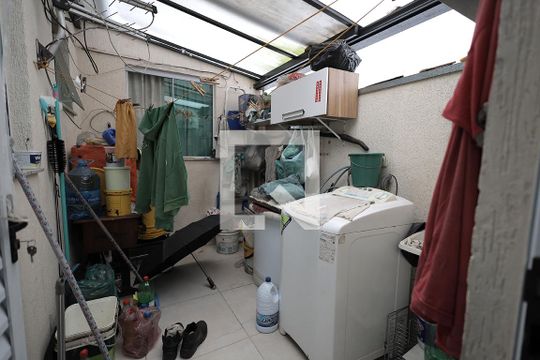 Área de Serviço de apartamento à venda com 2 quartos, 52m² em Jardim Ana Maria, Santo André
