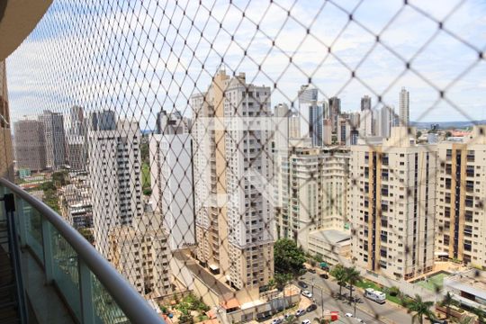 Varanda da Sala de apartamento para alugar com 3 quartos, 120m² em Vila Maria Jose, Goiânia