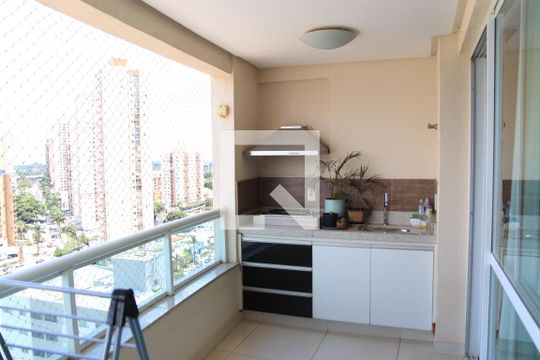 Varanda da Sala de apartamento para alugar com 3 quartos, 120m² em Vila Maria Jose, Goiânia
