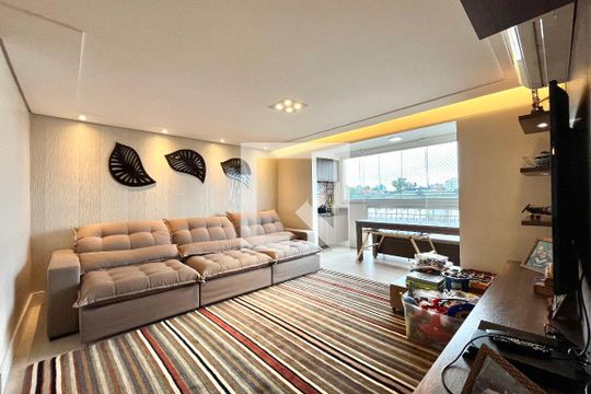 Sala de apartamento à venda com 3 quartos, 89m² em Vila Campestre, São Paulo