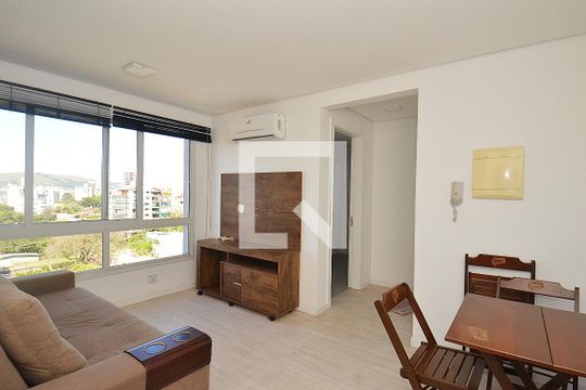 Sala de apartamento à venda com 1 quarto, 39m² em Bom Jesus, Porto Alegre