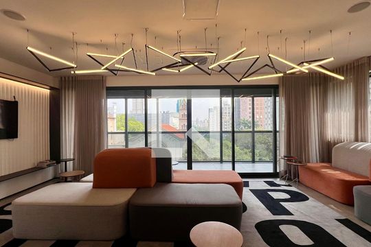 Área comum - Salão de festas de kitnet/studio para alugar com 1 quarto, 22m² em Jardim Paulista, São Paulo