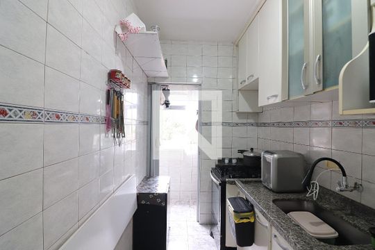 Cozinha de apartamento à venda com 1 quarto, 45m² em Vila Santa Luzia, São Bernardo do Campo