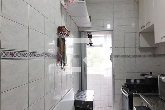 Cozinha de apartamento à venda com 1 quarto, 45m² em Vila Santa Luzia, São Bernardo do Campo