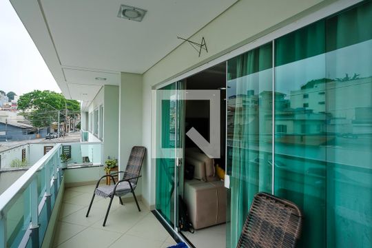 Varanda da Sala de casa à venda com 3 quartos, 249m² em Vila Angelina, São Bernardo do Campo