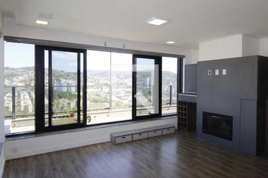 Sala de apartamento à venda com 2 quartos, 128m² em Jardim do Salso, Porto Alegre