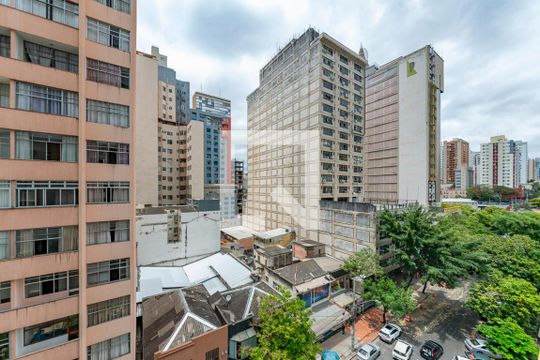 Vista da Sala de apartamento para alugar com 2 quartos, 90m² em Barro Preto, Belo Horizonte