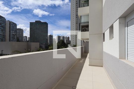 Varanda da Sala de apartamento para alugar com 2 quartos, 86m² em Jardim Caboré, São Paulo