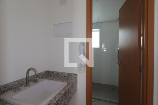 Banheiro Social de kitnet/studio à venda com 1 quarto, 30m² em Jardim, Santo André