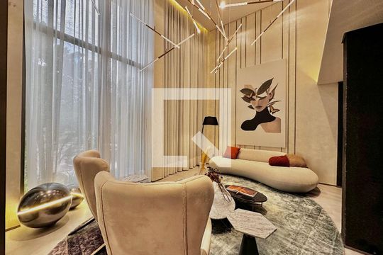 Hall Social Bloco de apartamento à venda com 1 quarto, 32m² em Campo Belo, São Paulo