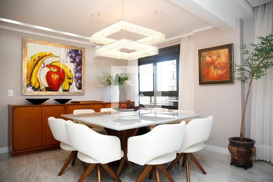 Sala de Jantar de apartamento à venda com 3 quartos, 110m² em Menino Deus, Porto Alegre