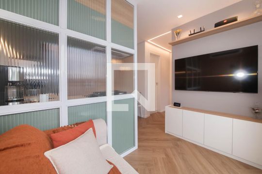 Sala de apartamento à venda com 2 quartos, 36m² em Jardim Caravelas, São Paulo