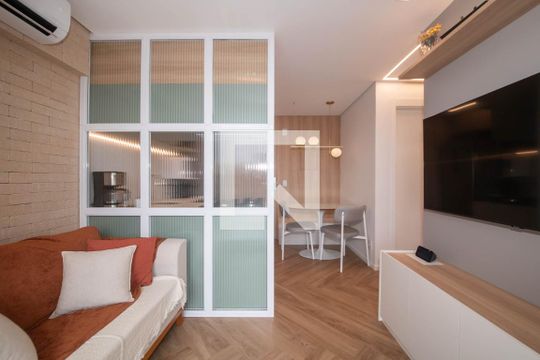 Sala de apartamento à venda com 2 quartos, 36m² em Jardim Caravelas, São Paulo