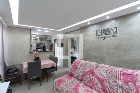Sala de apartamento à venda com 2 quartos, 48m² em Kennedy, Contagem
