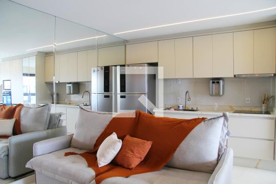 Sala/Cozinha de apartamento à venda com 2 quartos, 69m² em Vila Augusta, Guarulhos