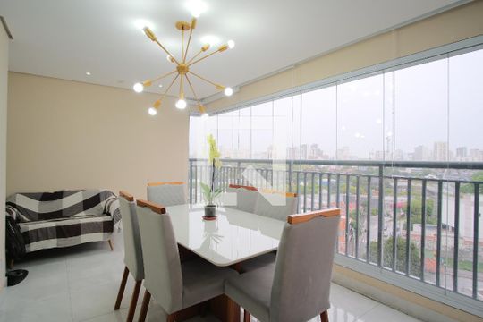Varanda de apartamento à venda com 3 quartos, 110m² em Cidade Mãe do Céu, São Paulo
