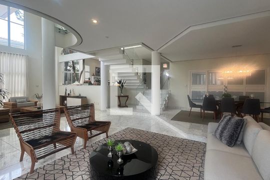 Sala de estar de casa de condomínio à venda com 5 quartos, 980m² em Sítios de Recreio Gramado, Campinas