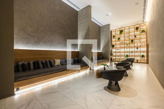Hall social de kitnet/studio à venda com 1 quarto, 31m² em Jardins, São Paulo