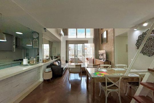 Sala de apartamento à venda com 3 quartos, 146m² em Vila Cordeiro, São Paulo