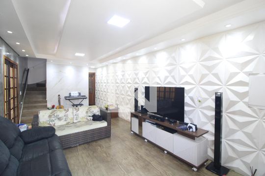 Sala de casa de condomínio à venda com 4 quartos, 130m² em Pedreira, São Paulo