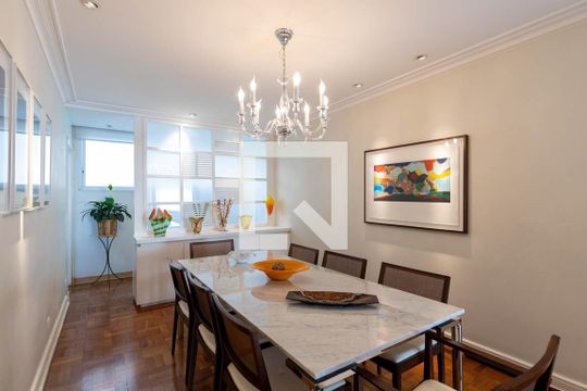 Sala de Jantar de apartamento à venda com 3 quartos, 156m² em Higienópolis, São Paulo