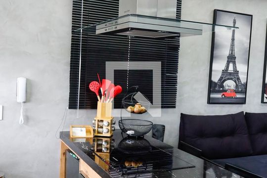 Cozinha de kitnet/studio para alugar com 1 quarto, 37m² em Presidente Altino, Osasco
