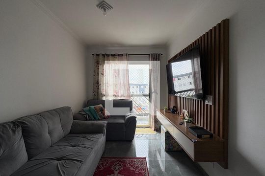 Sala de apartamento à venda com 3 quartos, 72m² em Vila Bela Vista, Santo André