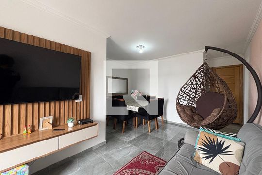 Sala de apartamento à venda com 3 quartos, 72m² em Vila Bela Vista, Santo André