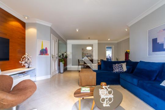 Sala de apartamento à venda com 4 quartos, 169m² em Brooklin, São Paulo